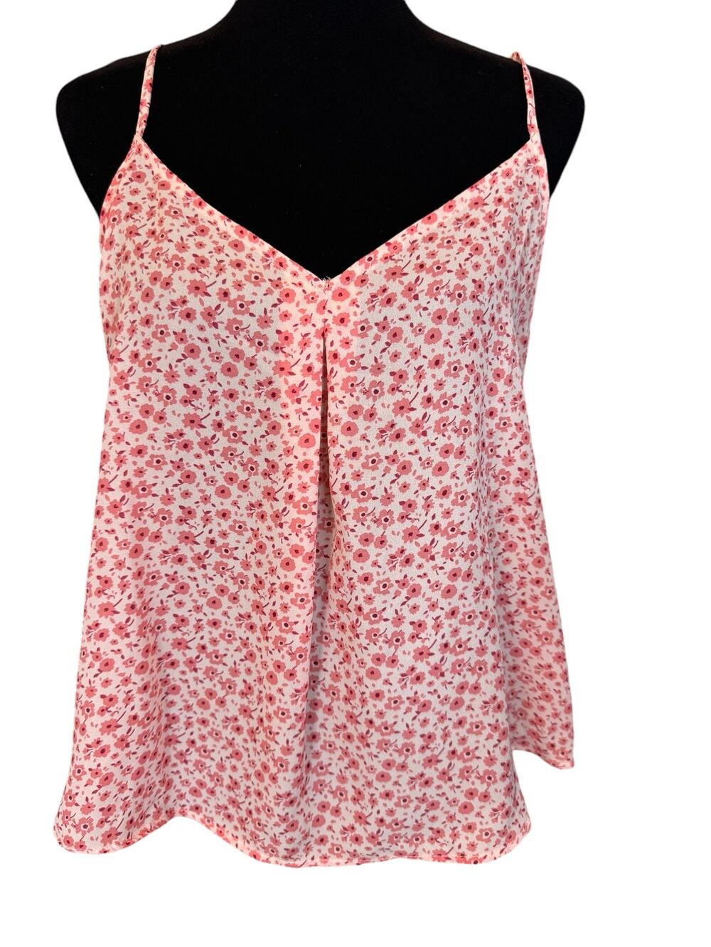 * New ~ LUSH ~ Women's Peach Coral Tie Back Camisole Size L